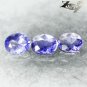 VVS 2 Natural Oval 3*4 mm./3 Pcs. Intense Purple Scapolite 0.17 CT. Gems 紫色方柱石