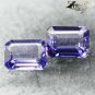 Flawless Natural Emerald 4*5 mm. Pair Mozambique Purple Scapolite 0.34 CT.Gems