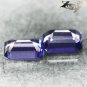 Flawless Natural Emerald 4*5 mm. Pair Mozambique Purple Scapolite 0.34 CT.Gems
