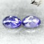 Flawless Natural Oval 4*4.5 mm. Match Pair Mozambique Purple Scapolite 0.25 CT.