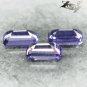 VVS 1 Natural Emerald 3*5 mm/3 Pcs.  Intense Purple Scapolite 0.24 CT. &ccedil;&acute;&laquo;&egrave;�&sup2;&aelig;�&sup1;&aelig;�&plusmn;&ccedil;�&sup3;