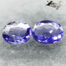 Flawless Natural Oval 4*5 mm/2 Pcs. Mozambique Intense Purple Scapolite 0.32 CT.