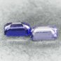 VVS 1 Natural Emerald 4*5 mm/2 pcs. Mozambique Intense Purple Scapolite 0.29 CT