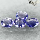 Flawless Natural Oval 3*4 mm/4 Pcs. Mozambique Intense Purple Scapolite 0.17 CT.