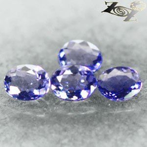 Flawless Natural Oval 3*4 mm/4 Pcs. Mozambique Intense Purple Scapolite 0.17 CT.