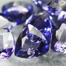 VVS1 Natural Trillion 4.5-5mm/9Pcs  Intense Purple Scapolite 0.3 CT/Pcs 紫色方柱石