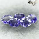 VVS 1 Natural Oval 3.5*4.5/5Pcs. Mozambique Intense Purple Scapolite 0.22 CT/Pc