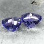 Flawless Natural Trillion 4.7 mm. Pair Mozambique Purple Scapolite 0.31 CT/Pc