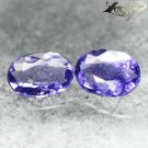 VVS Natural Oval 3*4.5 mm. Pair Mozambique Intense Purple Scapolite 0.19 CT/PC