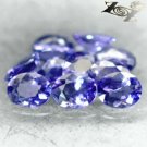 VVS Natural Oval 4*5mm/10Pcs Mozambique Intense Purple Scapolite 0.25 CT/PC 紫色方柱