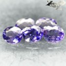 VVS Natural Oval 4*4.5mm/5Pcs Mozambique Intense Purple Scapolite 0.24 CT/PC