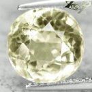 4.88 CT.VVS 1 Full Fire Natural Round 10 mm. Tanzania Intense Yellow Scapolite