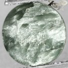 Natural Round 8.2 mm. Silver Chatoyant Whole Seraphinite Clinochlore 1.76 Ct.Gem