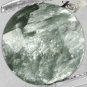 Natural Round 8.2 mm. Silver Chatoyant Whole Seraphinite Clinochlore 1.76 Ct.Gem