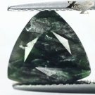 2.69 CT.Natural Trillion 10 mm. Chatoyant Green Seraphinite Clinochlore 斜綠泥石