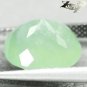 4.87 CT.Natural Oval 10*12 mm. Intense Apple Green Africa Serpentine Serpentite