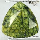2.68 CT.Natural Trillion 9.5 mm. Black Vein Africa Green Snake Skin Serpentite