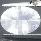 4.4 CT.Flawless Full Fire Natural Oval Concave 10*14 mm. Holy White Silverite