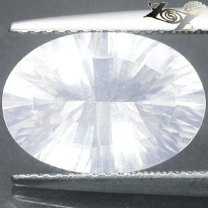 4.4 CT.Flawless Full Fire Natural Oval Concave 10*14 mm. Holy White Silverite