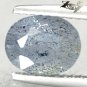 Natural Oval 6*8 mm. Intense Bright Blue Schiller Grey Spectrolite 1.56 CT.Gems