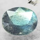 Natural Oval 7*9 mm. Yellow Green Scheen Crystal Salmon Pink Spectrolite 1.8 CT.