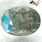 Natural Oval 6*8 mm. Blue Schiller Whole Piece Crystal Grey Spectrolite 1.23 CT.