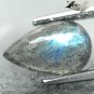 2.15 Ct.Natural Pear Blue Labradorescence Whole Grey Spectrolite Gems