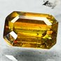 Firely Natural Emerald 5*7.5 mm. Red Spark Honey Yellow Titanite Sphene 1.17 CT.