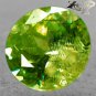 Natural Round 6.5 mm. Red Spark Lime Yellow Green Mada Titanite Sphene 1.2 Ct.