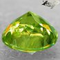 Natural Round 6.5 mm. Red Spark Lime Yellow Green Mada Titanite Sphene 1.2 Ct.