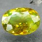 2.36 CT.Natural Oval 7*9 mm. Red Spark Intense Lemon Greenish Yellow Sphene Gems