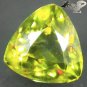 2 CT.VVS Full Fire Natural Trillion 7 mm. Intense Lemon Yellow Red Spark Sphene
