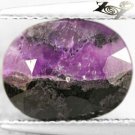 4.14 CT.Unusual Natural Oval 8*10.5 mm. Crystal Intense Purple Black Sugilite