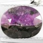 4.14 CT.Unusual Natural Oval 8*10.5 mm. Crystal Intense Purple Black Sugilite