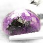 4.14 CT.Unusual Natural Oval 8*10.5 mm. Crystal Intense Purple Black Sugilite