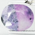 2.85 CT.Natural Oval 9*11 mm Bi Color Intense Purple White South Africa Sugilite