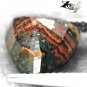 4.38 CT.Natural Trillion 10 mm. Chatoyant Red Black Gold Skin Tiger Iron éµèè