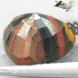 3.9 CT.Natural Trillion 9 mm.Chatoyant Black Red Gold Brown Ausie Tiger Iron Gem