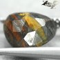 2.85 CT.Natural Trillion 9 mm Chatoyant Gold Yellow Red MetallicTiger Iron éµèè