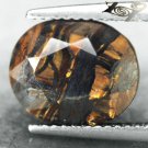 5.91 CT.Natural Oval 9.5*11.5 mm.Strong Chatoyant Gold Brown Tiger Iron 鐵老虎