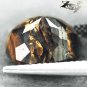 5.91 CT.Natural Oval 9.5*11.5 mm.Strong Chatoyant Gold Brown Tiger Iron éµèè