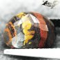 5.32 CT.Natural Oval 9*11 mm. Strong Chatoyant Black Red Gold Brown Tiger Iron