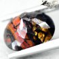 3.39 CT.Natural Oval 8.5*10.5 mm. Chatoyant Red Black Gold Brown Tiger Iron Gems