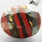 3.84 CT.Natural Oval 9*11 mm Chatoyant Gold Brown Black Red Australia Tiger Iron