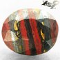 3.84 CT.Natural Oval 9*11 mm Chatoyant Gold Brown Black Red Australia Tiger Iron