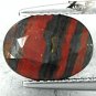 3.1 CT.Natural Oval 8*11 mm. Metallic Black Red  Jaspelite Tiger Iron 鐵老虎