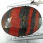 3.1 CT.Natural Oval 8*11 mm. Metallic Black Red  Jaspelite Tiger Iron &eacute;�&micro;&egrave;��&egrave;��