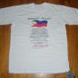 Filipino Graphic T-Shirt Basta't Pinoy White Men's (L)