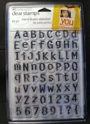 Autumn Leaves Clear Stamps-Alphabet 65PC