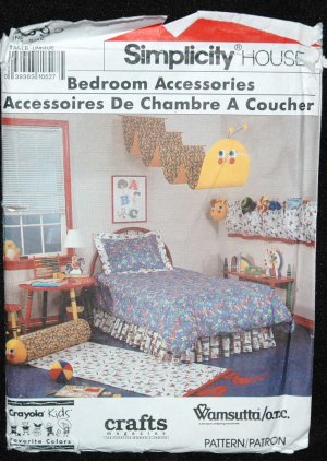 Simplicity 9893 Sewing pattern for Bedroom Accessories
